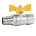 J2104 Forged butterfly handle brass ball valve